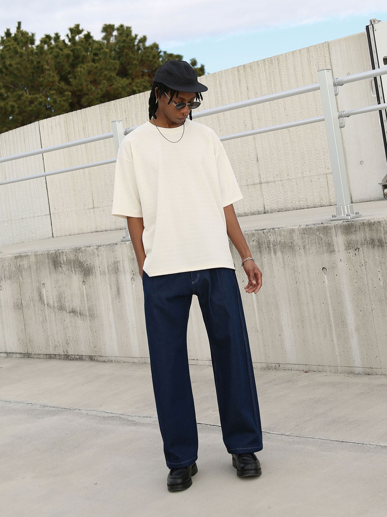 KNIT-BORDER CUTSEW / ニットボーダーカットソー / オフホワイト【QUOLT】