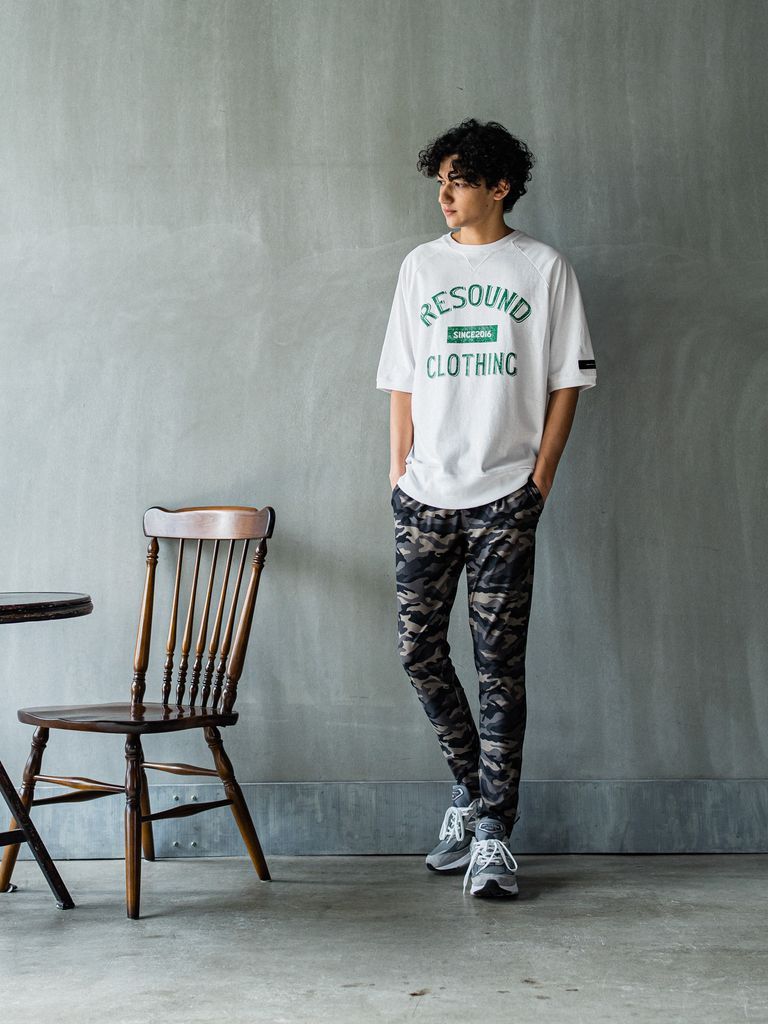 《予約品3月3日18：00締め》 college half sleave / ハーフスリーブT / ホワイト