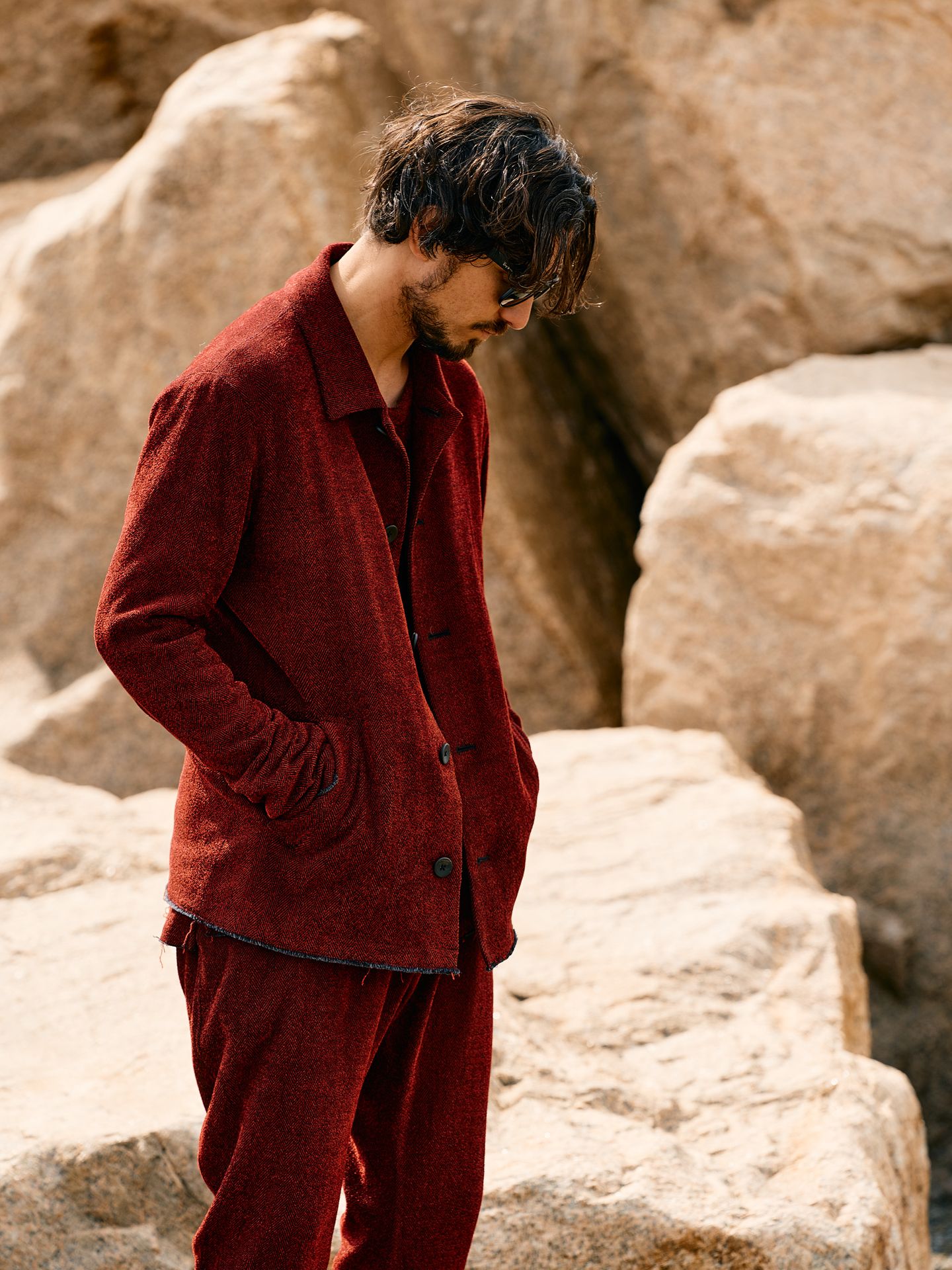 【予約品】 workers jacket / ブルゾン / レッド