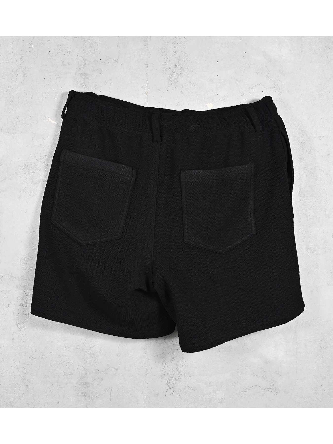 【予約品 11月16日(日) 締切】BLISTER KNIT HALF PT / ブリスターニットハーフパンツ / ブラック