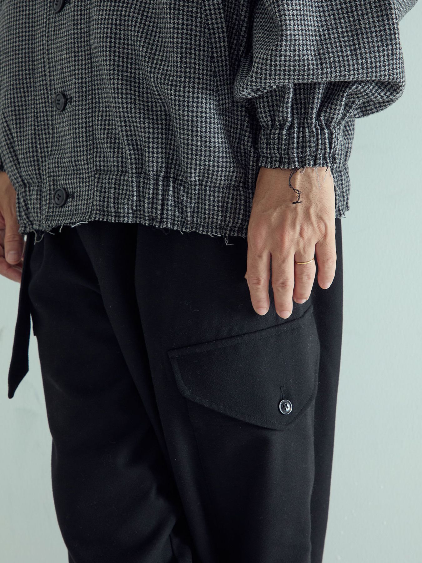 【予約品 】WOOLPILOTPANTS / ウールミリタリーパンツ / ブラック