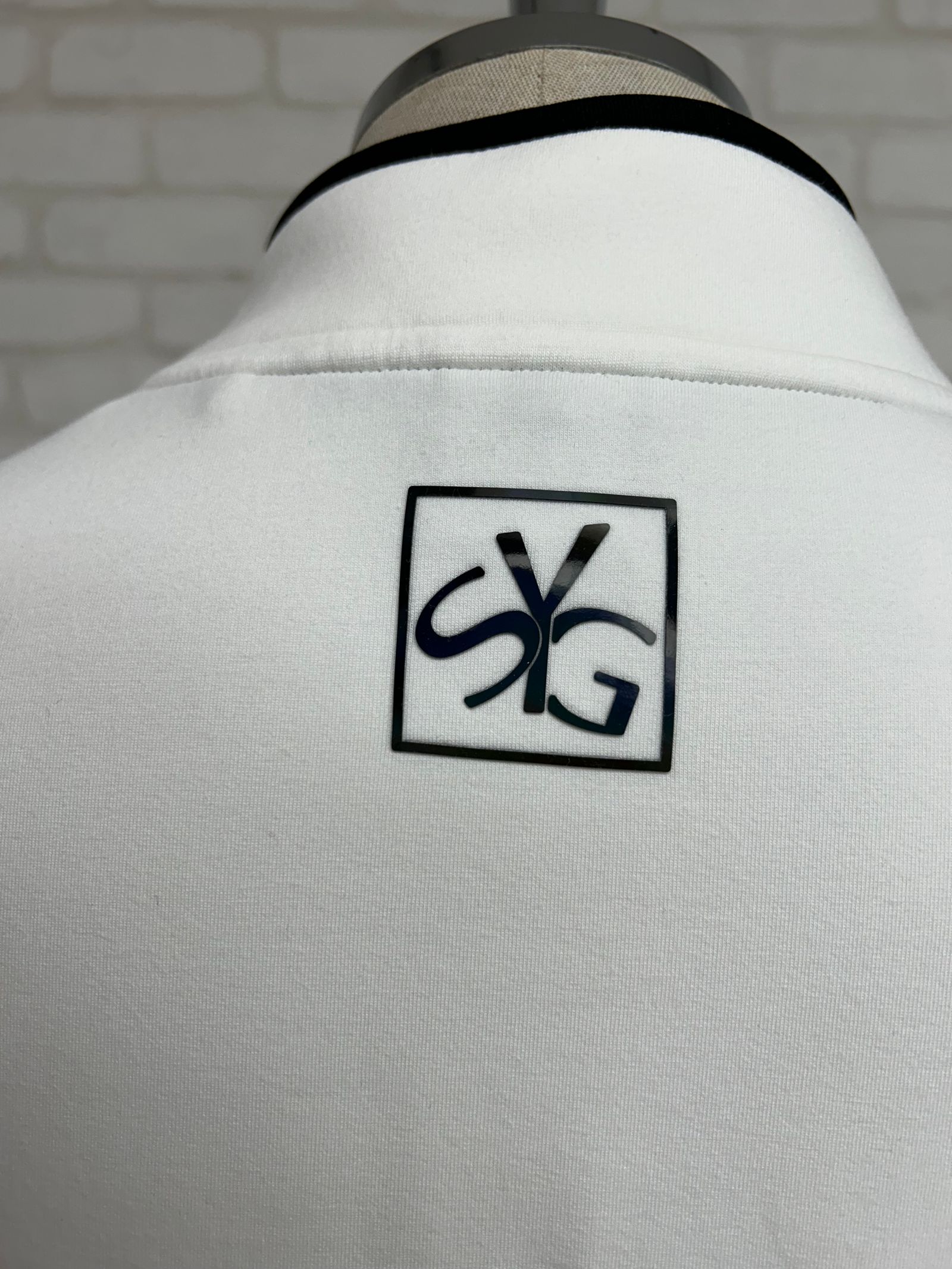 DOUBLE KNIT H-ZIP SWEAT SHIRTS｜MEN'S/ ホワイト【SY32 by SWEET YEARS GOLF】