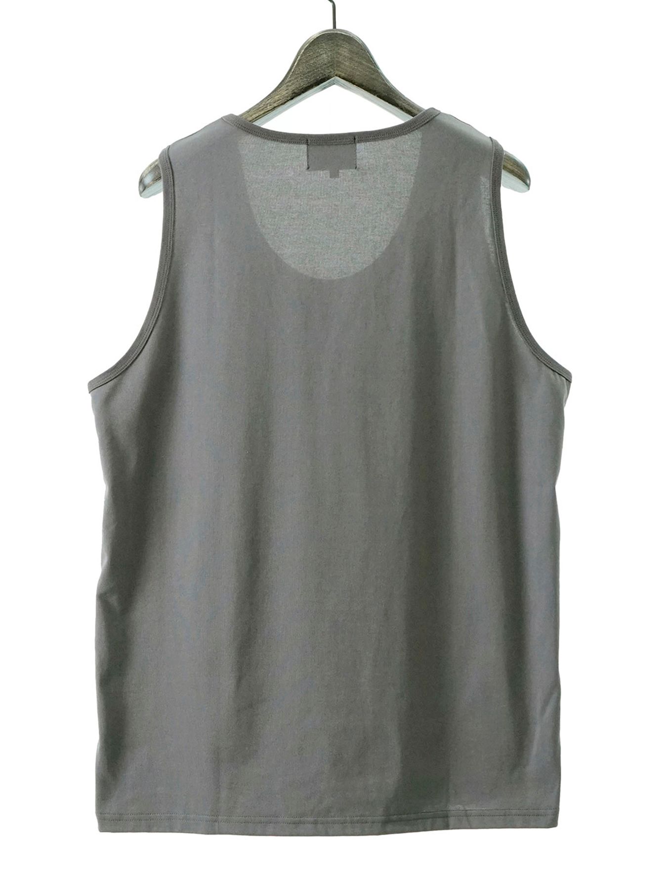 【予約品 11月9日(月) 締切】SMOOTH TANK / スムースタンクトップ / チャコール