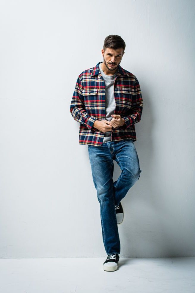 HEAVY FLANNEL JK  / レッドチェック【ORATA】