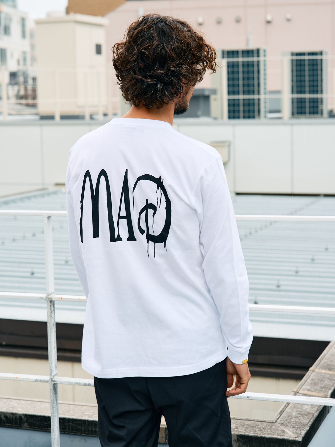 【予約品 5月8日(木) AM10時 締切】 5.6ozコットン天竺 80S QUEEN シークインLS Tシャツ / ホワイト