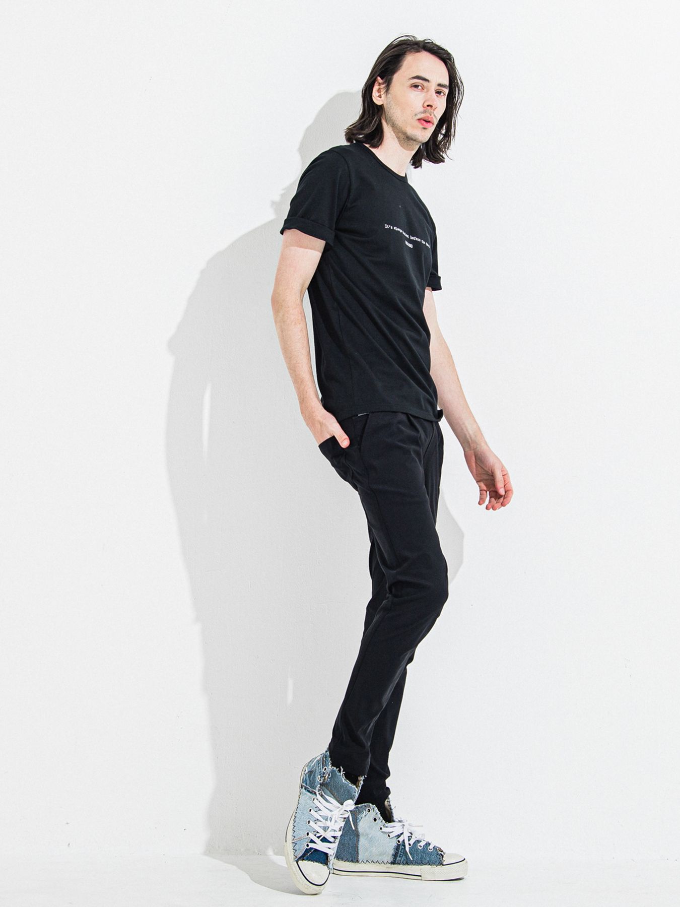【予約品 】CHRIS EASY TUCK PANTS / クリスイージータックパンツ / ブラック