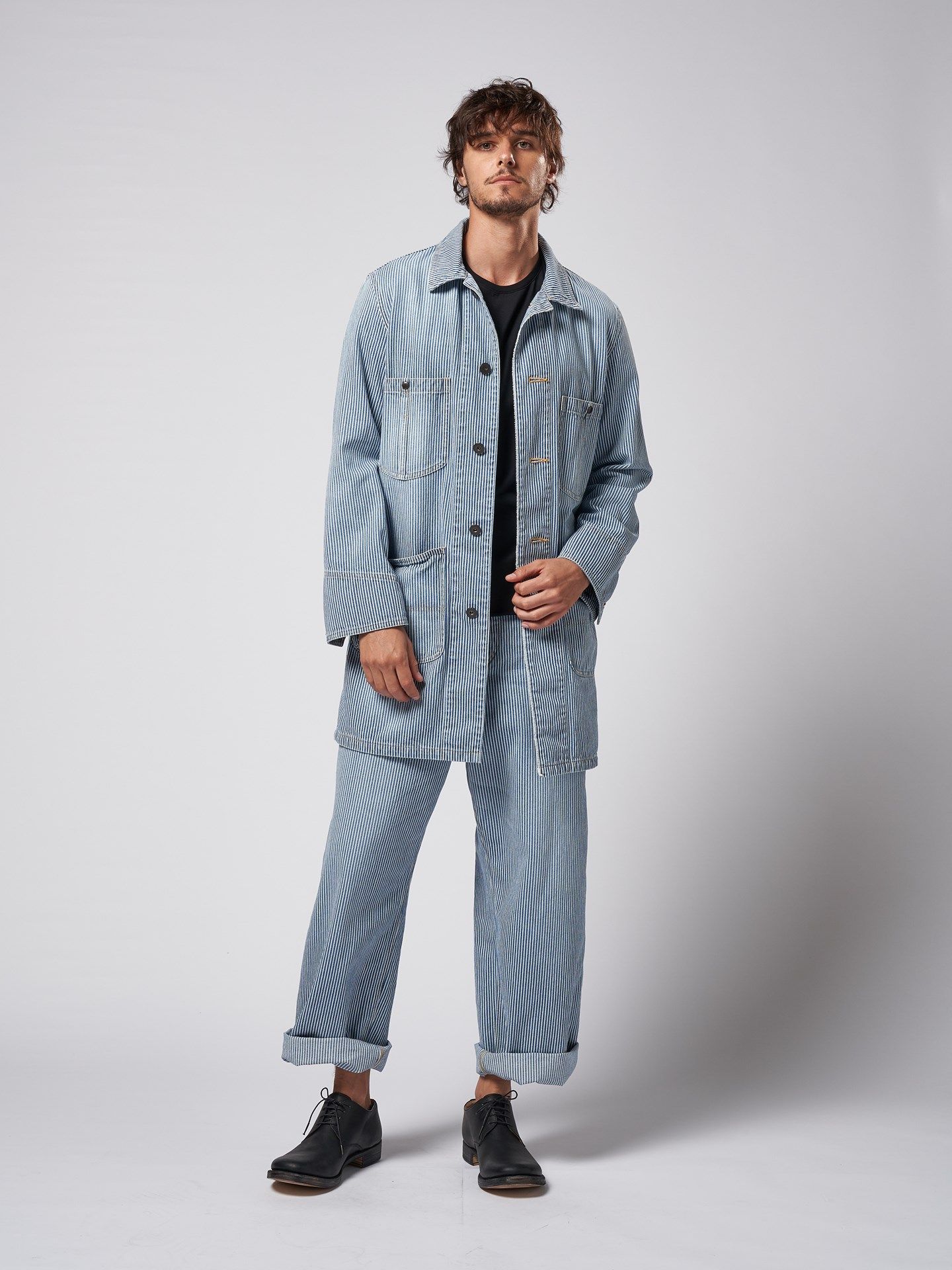 wjk - 《予約品》 work coveralls / カバーオール / ヒッコリー