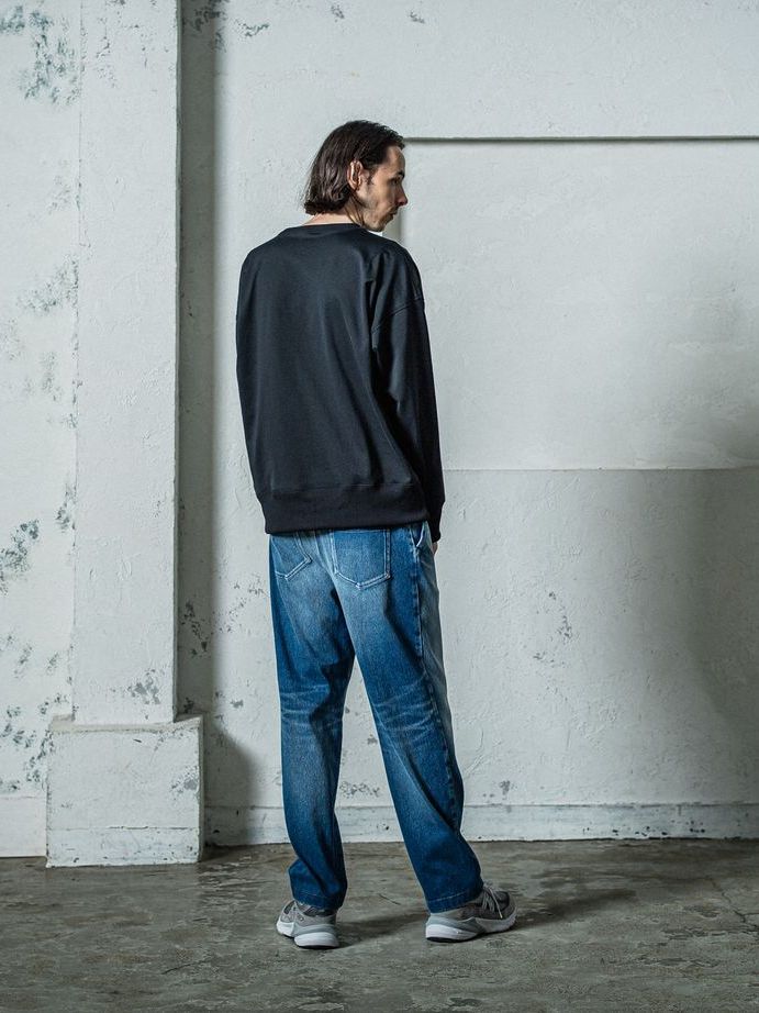《予約11月17日19時締め》 EX sweat drop trainer / トレーナー / ブラック