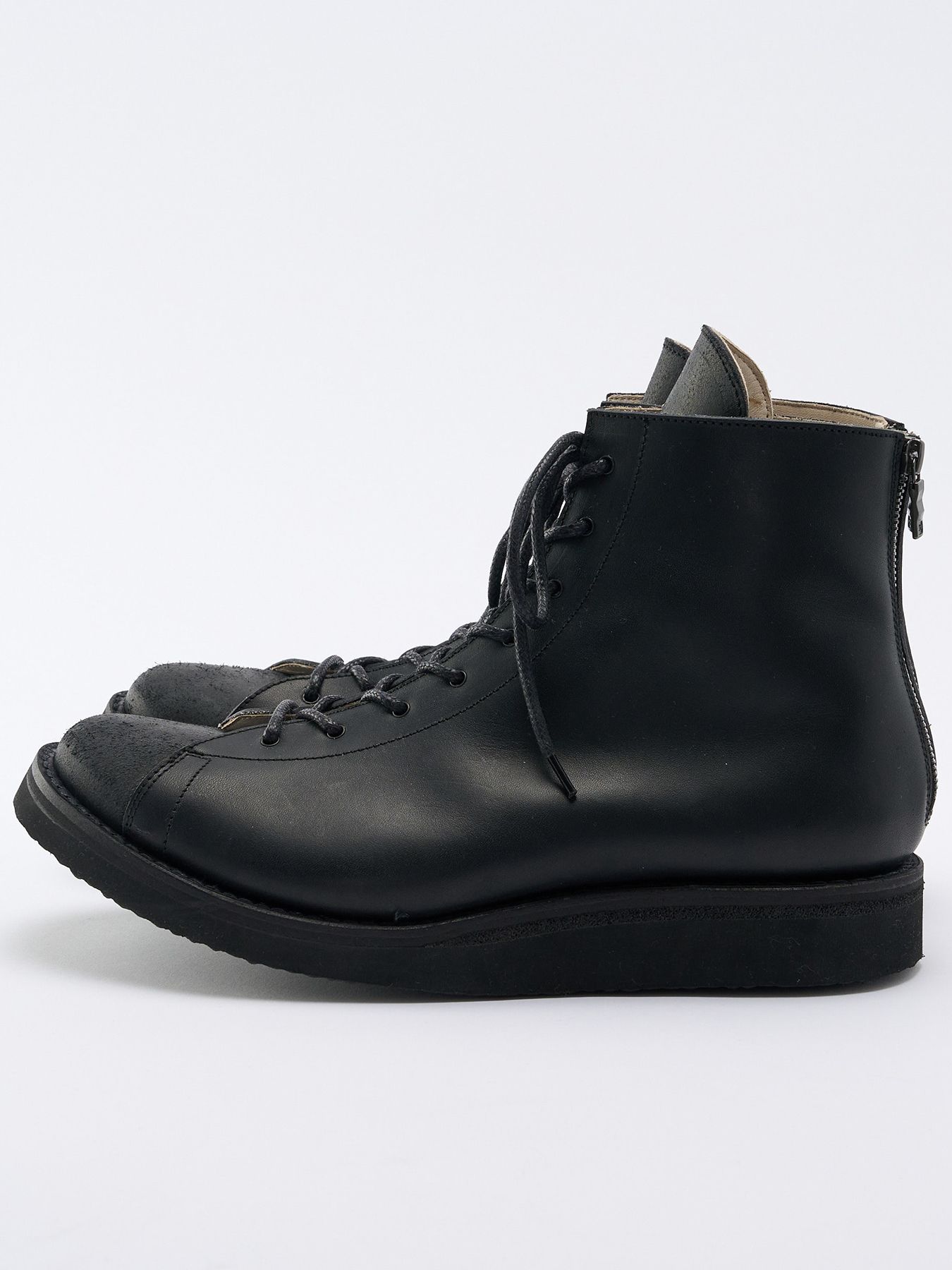 【予約品 4月19日(日) 18時締切】modern lineman boots / カウレザー モダン ラインマンブーツ / ブラック