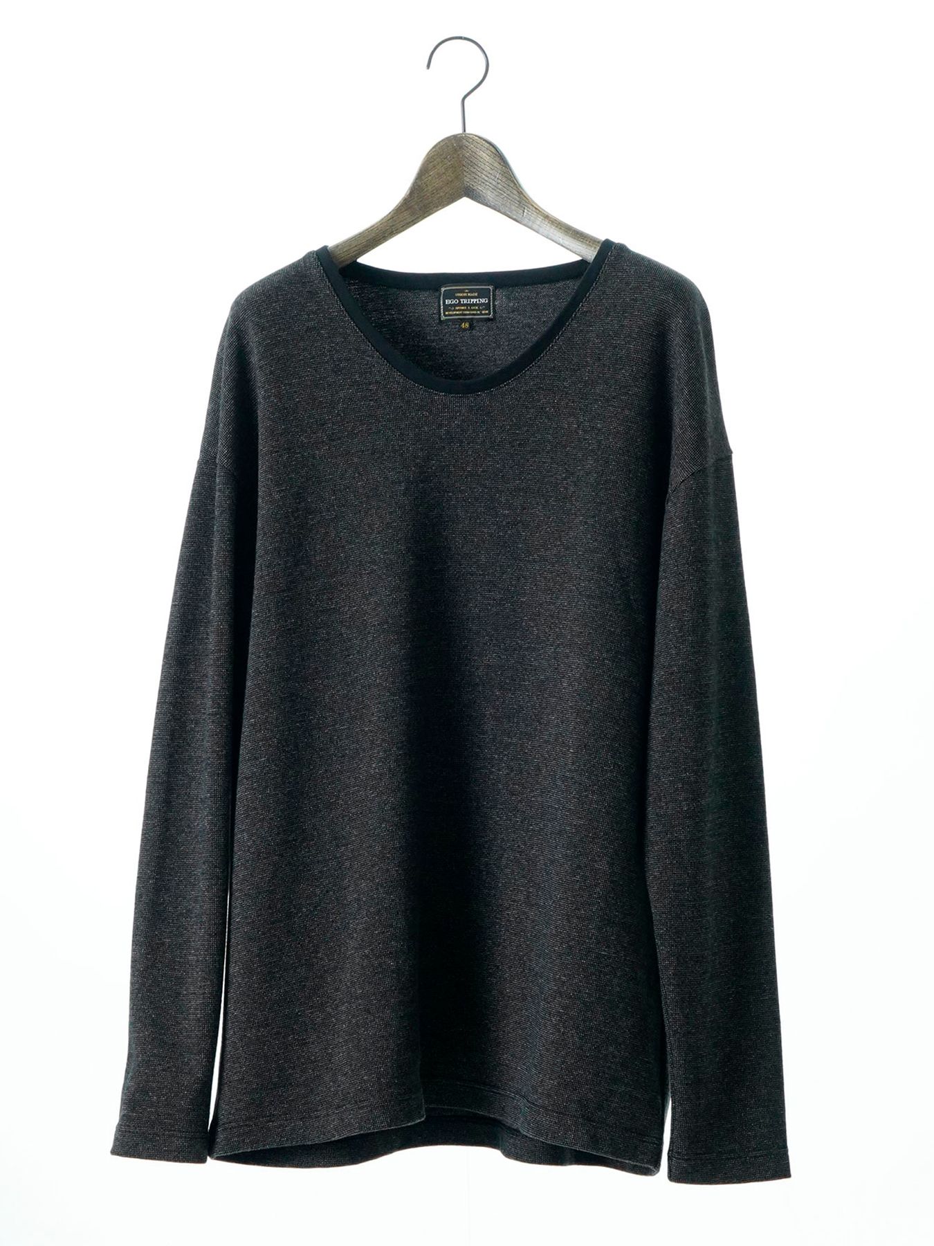 【予約品 】LUXWARM / ロングスリーブTシャツ / 杢チャコール