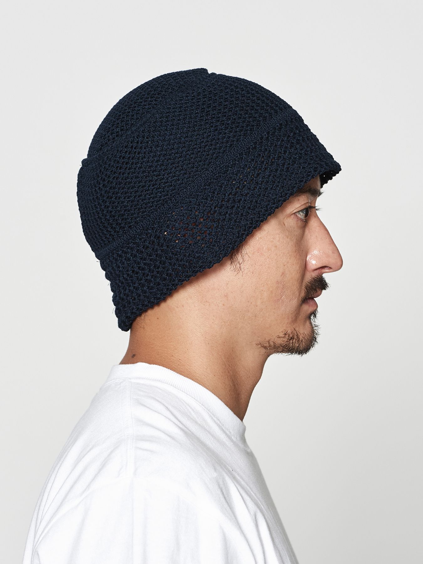 【予約品 10月9日(木) 締切】muta Mesh Knit Bucket Hat / ニットバケットハット / ネイビー【Acanthus × muta MARINE】