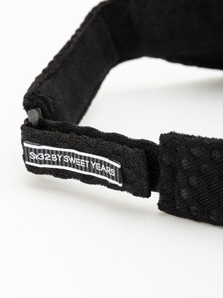 HONEYCOMB SUN VISOR / ブラック 【SY32 by SWEET YEARS GOLF】