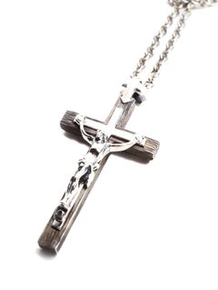 【予約品 10月12日(日) 締切】Silver925 TINY CROSS NECKLACE / タイニークロスネックレス（流木加工 / 鏡面磨き）