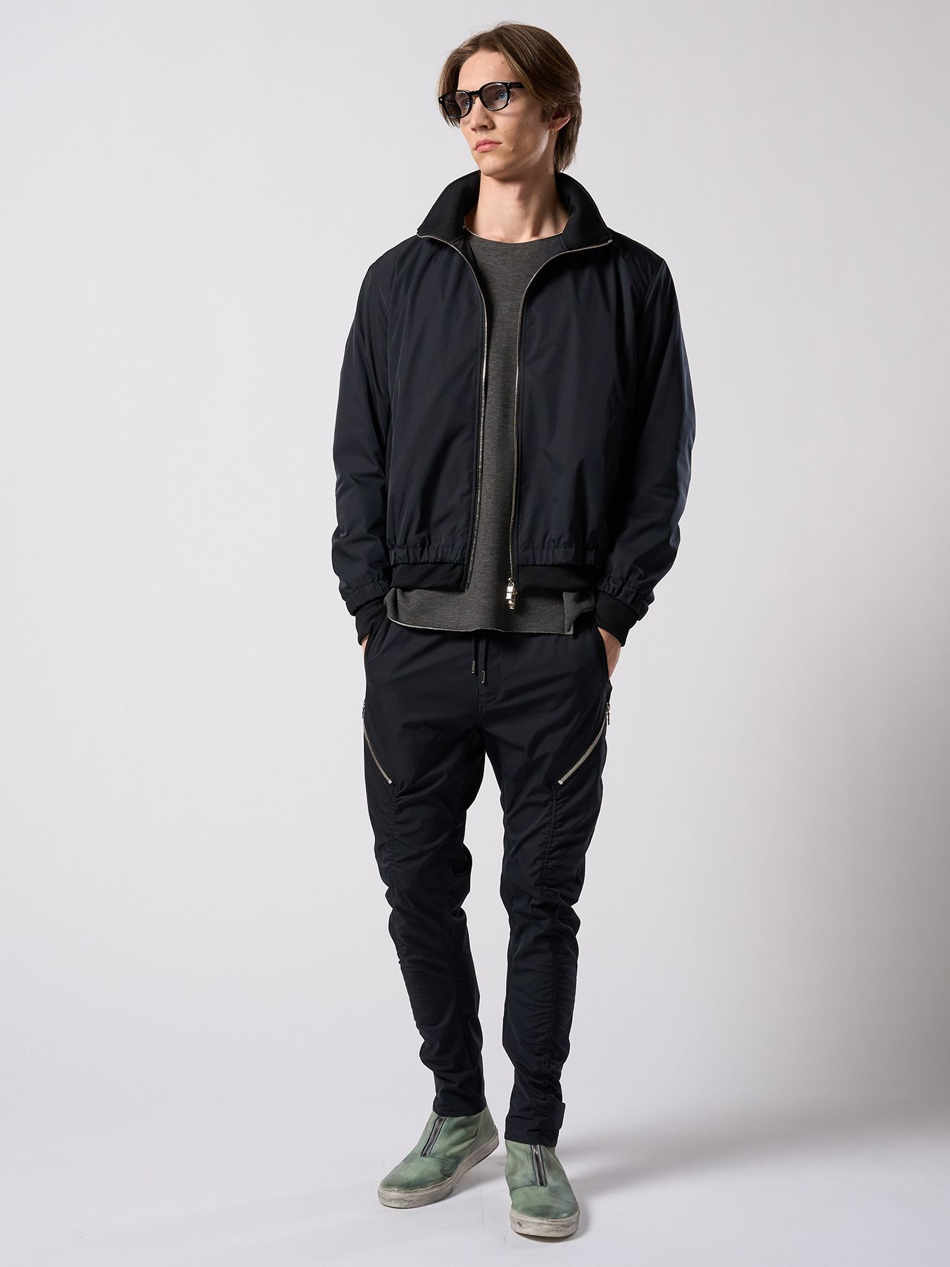 【予約品 4月19日(日) 18時締切】puckering track jacket / パッカリング トラックジャケット / ブラック