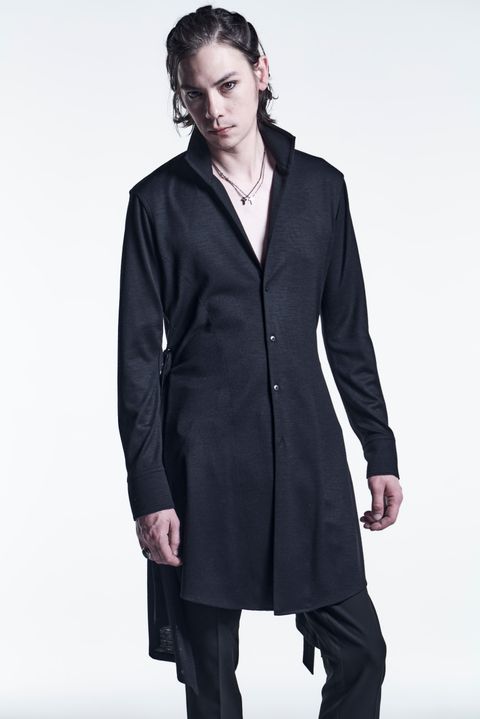 《予約品》 SkipperFlareShirts WoolJersey / Black 【kiryuyrik】 6月入荷予定