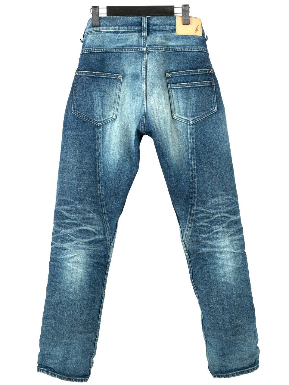 12.5oz Organic Cotton Stretch Denim Regular Straight Jeans / 12.5oz オーガニックコットン ストレッチデニム レギュラーストレート  / 1977 / インディゴUSED