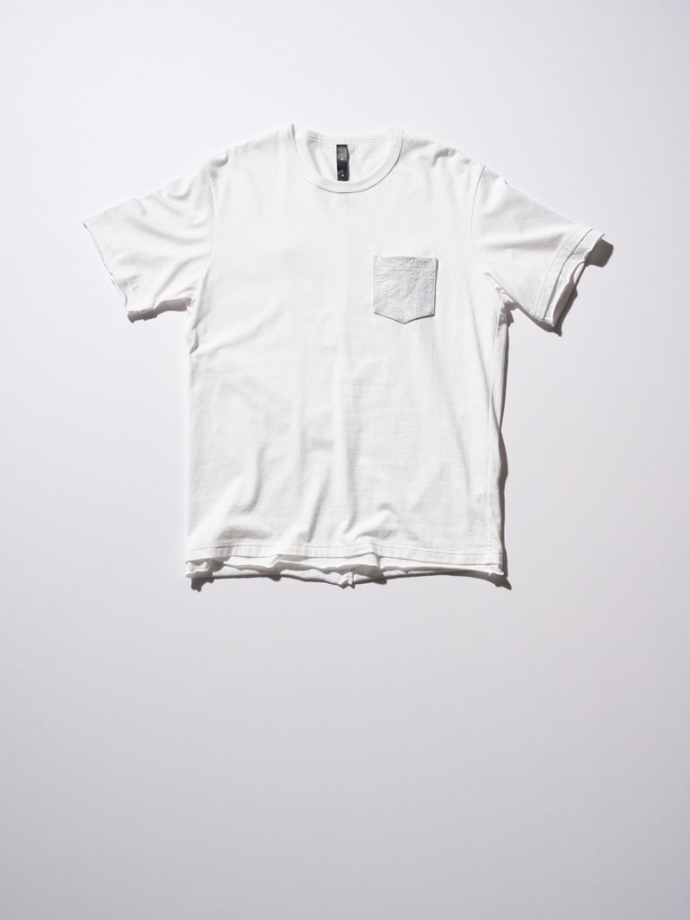 W93 wjk military pocket Tee Tシャツ M ホワイト 2023 SS｜リデザインを繰り返してきた、異素材を組み合わせた