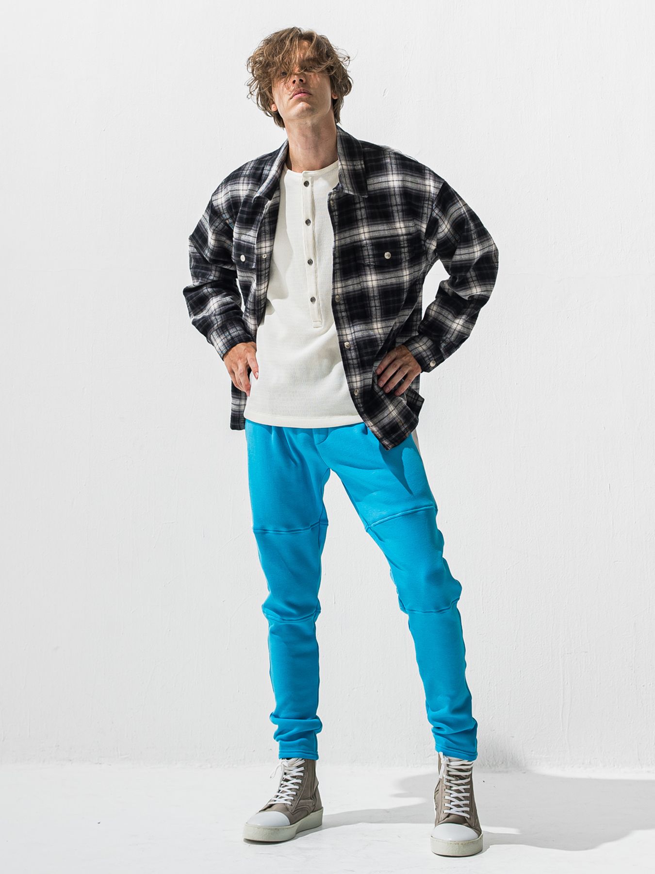 【予約品 9月6日(日) 締切】OLD SLUB CHECK JK / ヴィンテージ ネルジャケット / ブラック