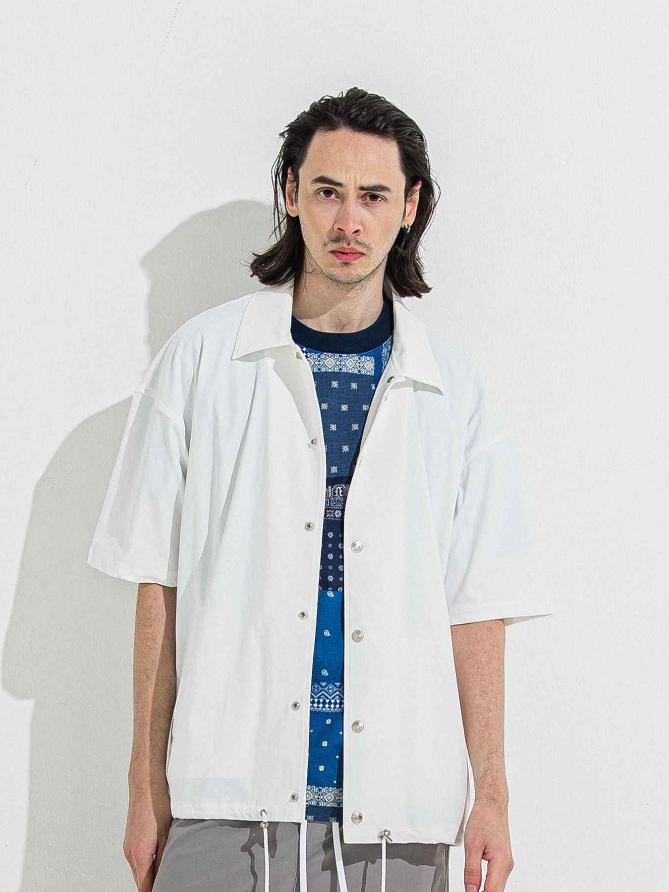 【予約品 】BANDANA OVER TEE / バンダナオーバーサイズTシャツ / ネイビー