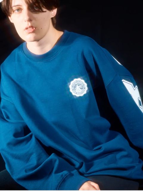 BIG BOY LOGO Crew Sweat BLUEネイビーブルー【B233N0301206】