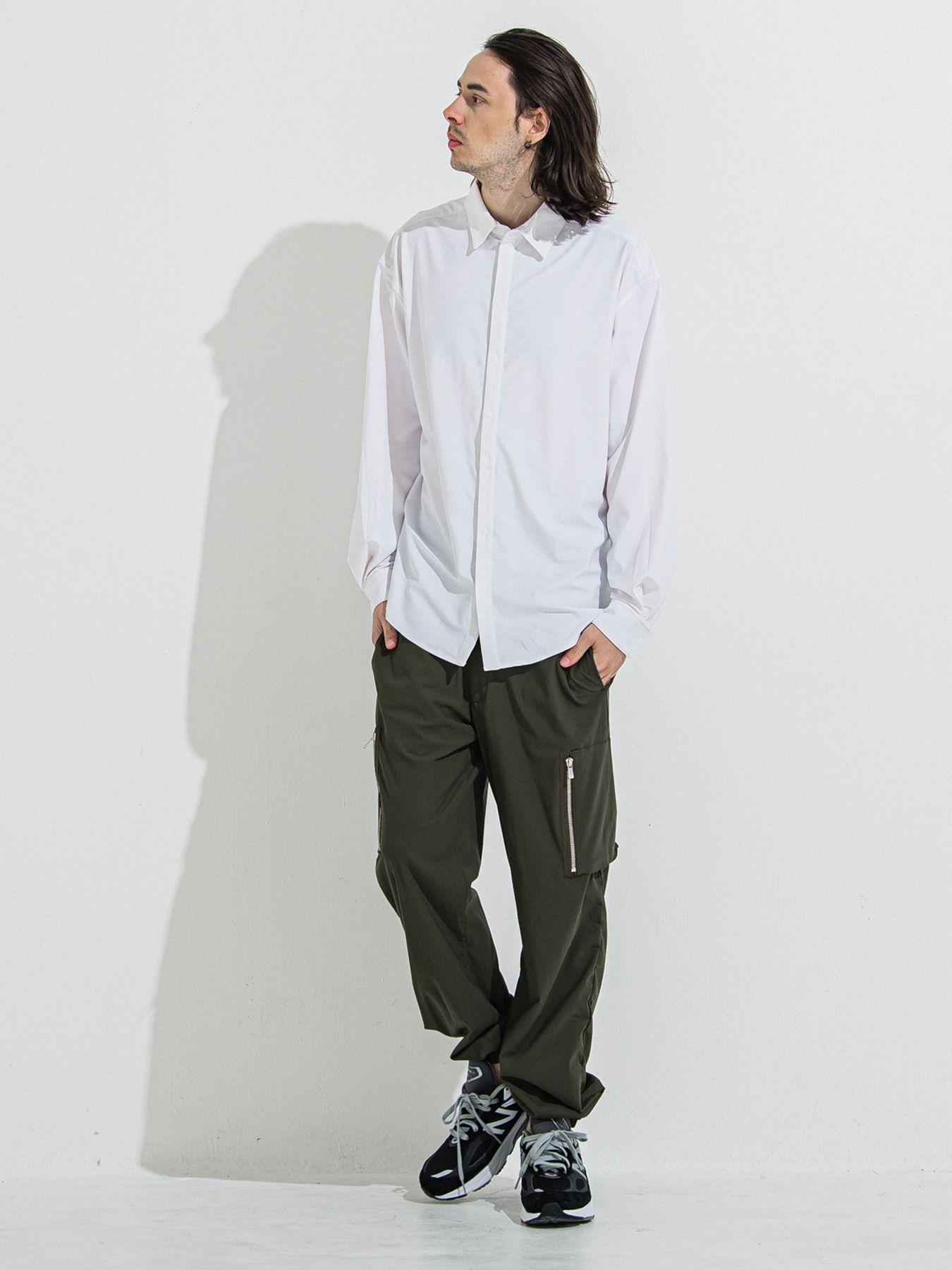 【予約品 】DAVID NYLON CARGO PANTS / デヴィッドナイロンカーゴパンツ / カーキ