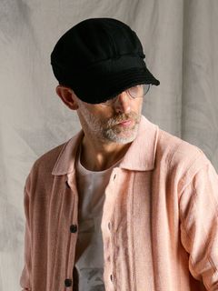 【予約品】jersey engineer cap / ミディアムジャージ ワークキャップ / ディープブラック