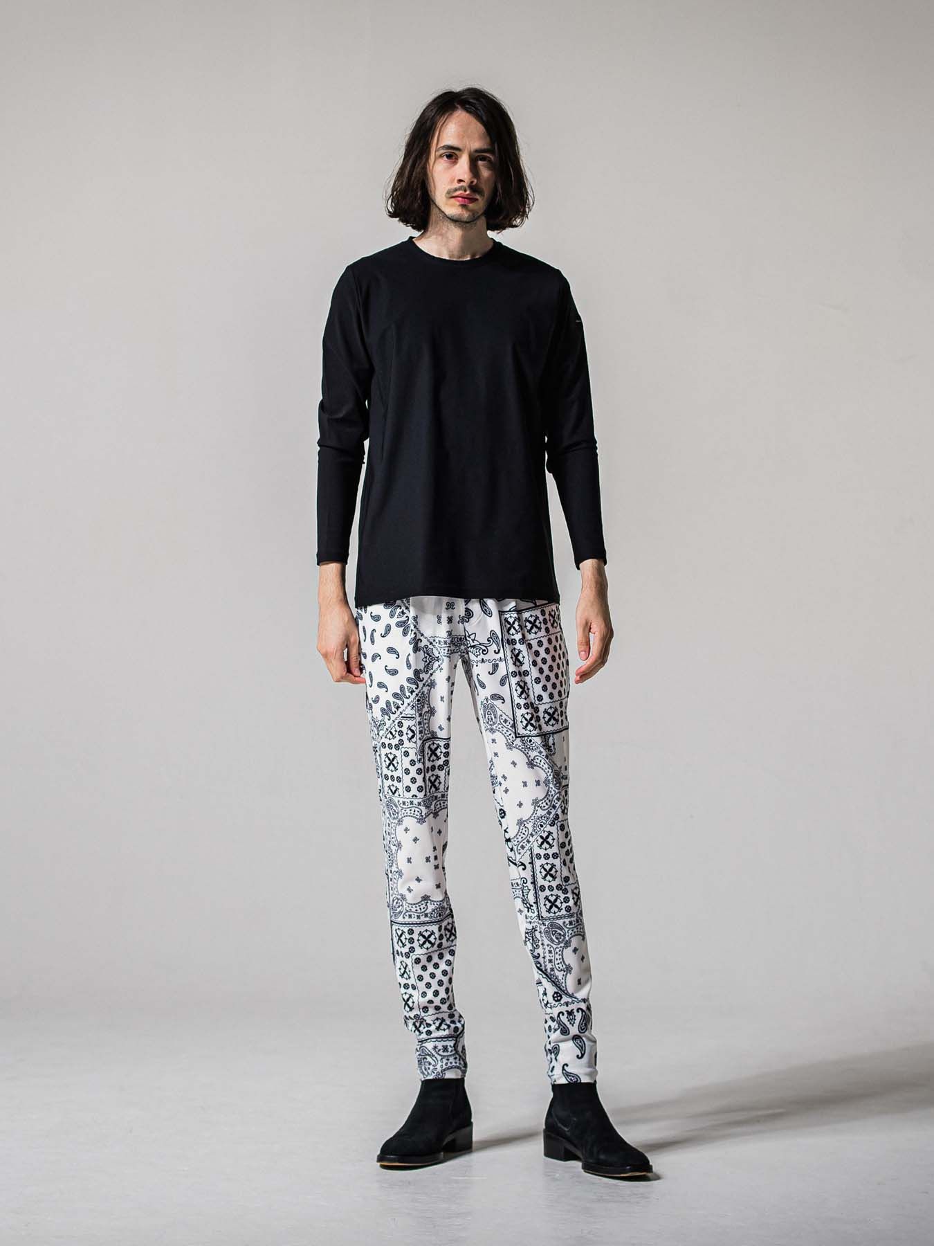 【予約品 11月16日(日) 締切】CHRIS EASY TUCK PANTS / スラックス イージーパンツ / バンダナホワイト