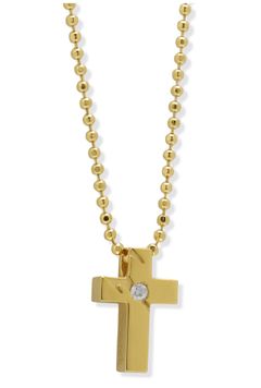 《予約品》 CrossNeckless ネックレス 18KメッキSilver925+Daimond 【kiryuyrik】 7月入荷予定