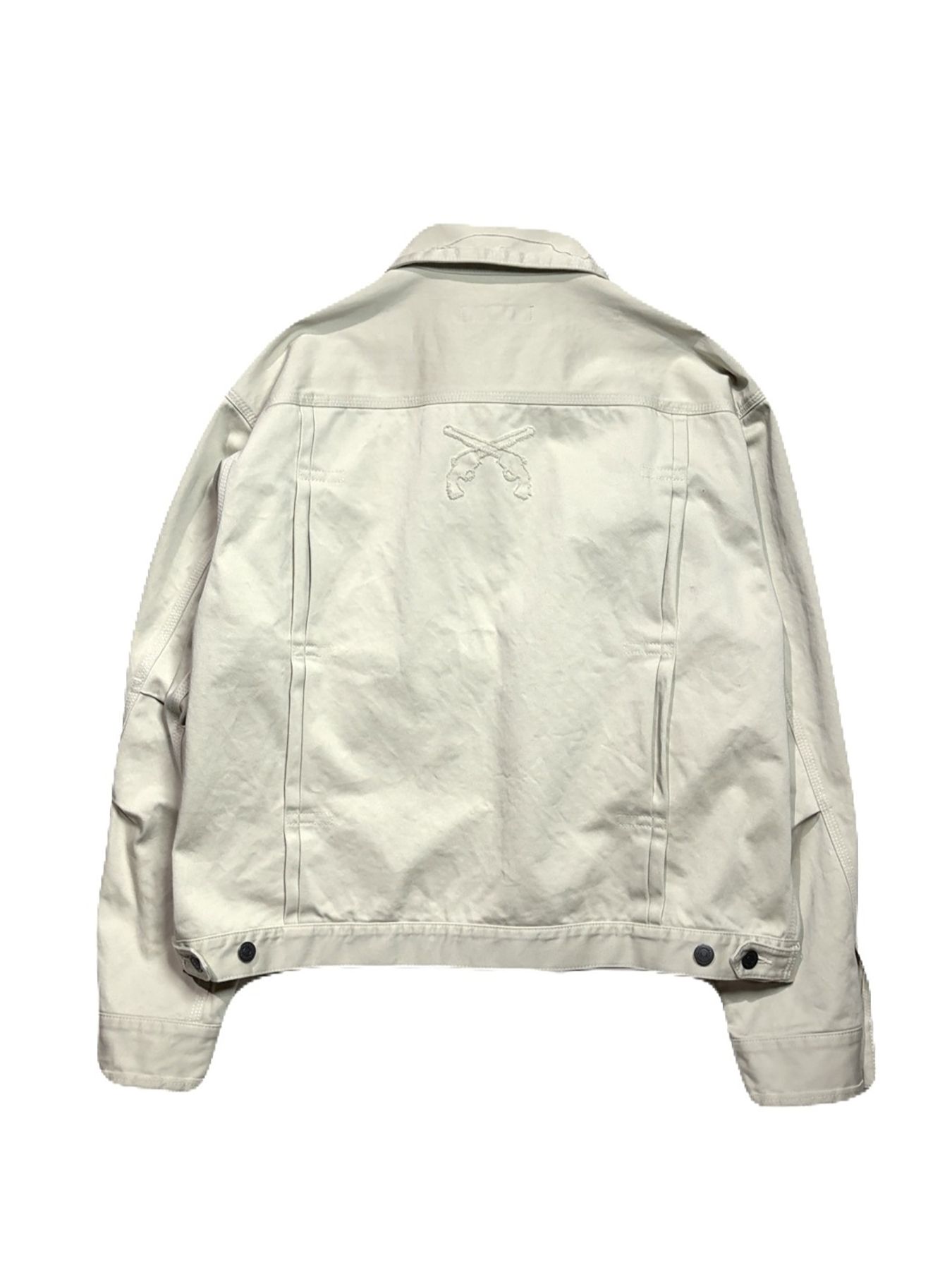 【予約品 3月9日(月) 18:00 締切】COTTON SATIN JKT / コットンサテン ジャケット / オフホワイト