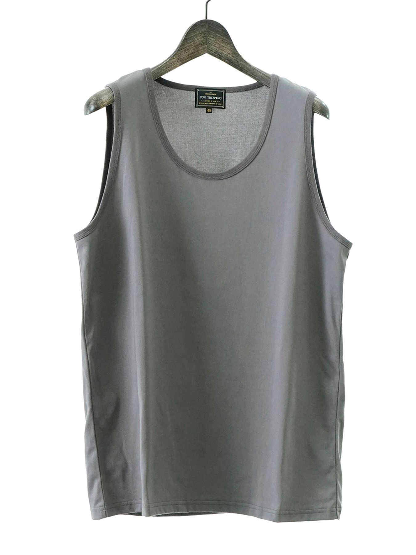 【予約品 11月9日(月) 締切】SMOOTH TANK / スムースタンクトップ / チャコール