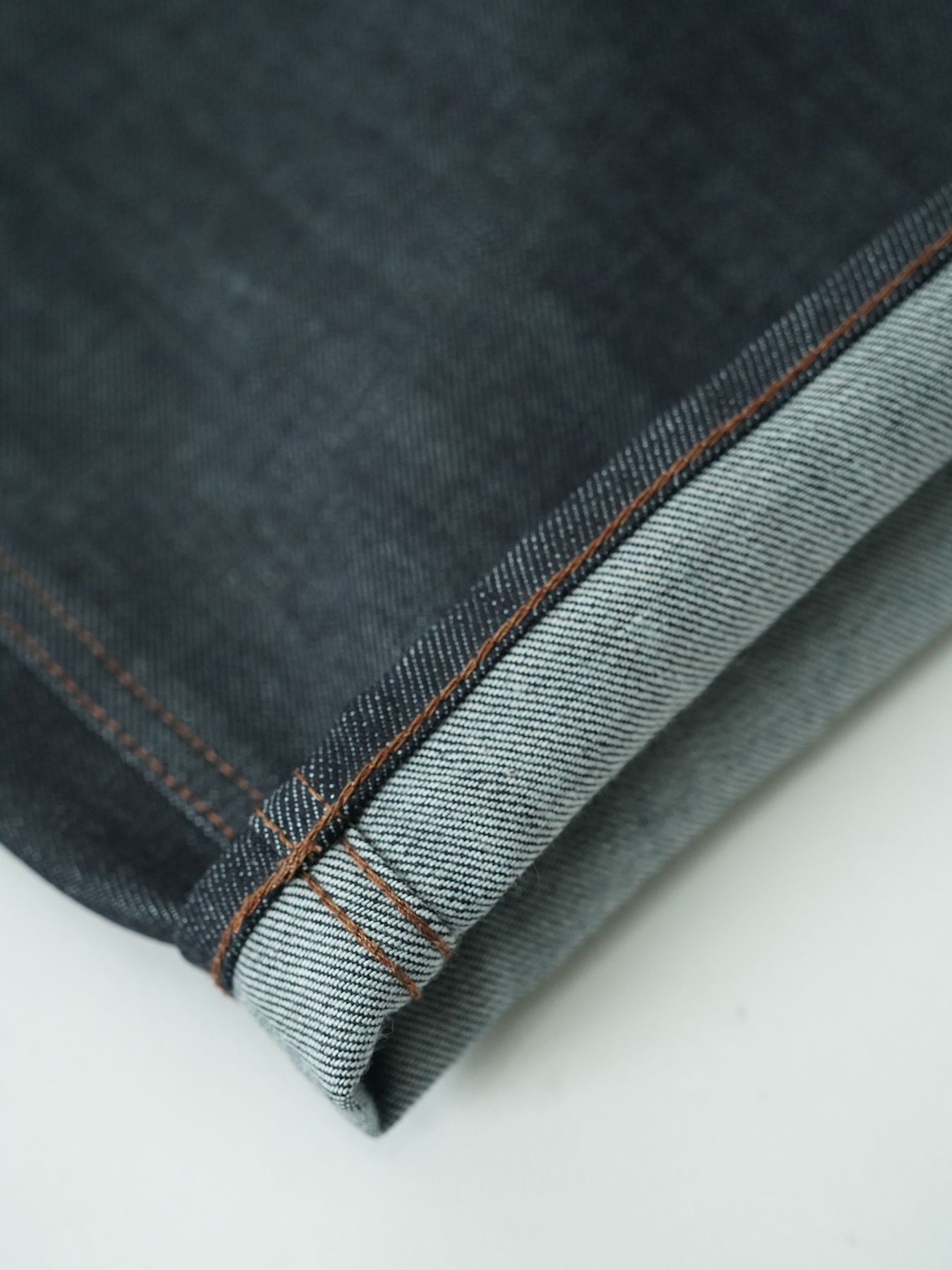 【予約品 5月6日(水) 締切】USN-DENIMTROUSERS / デニムミリタリーパンツ / インディゴ × 金茶ステッチ