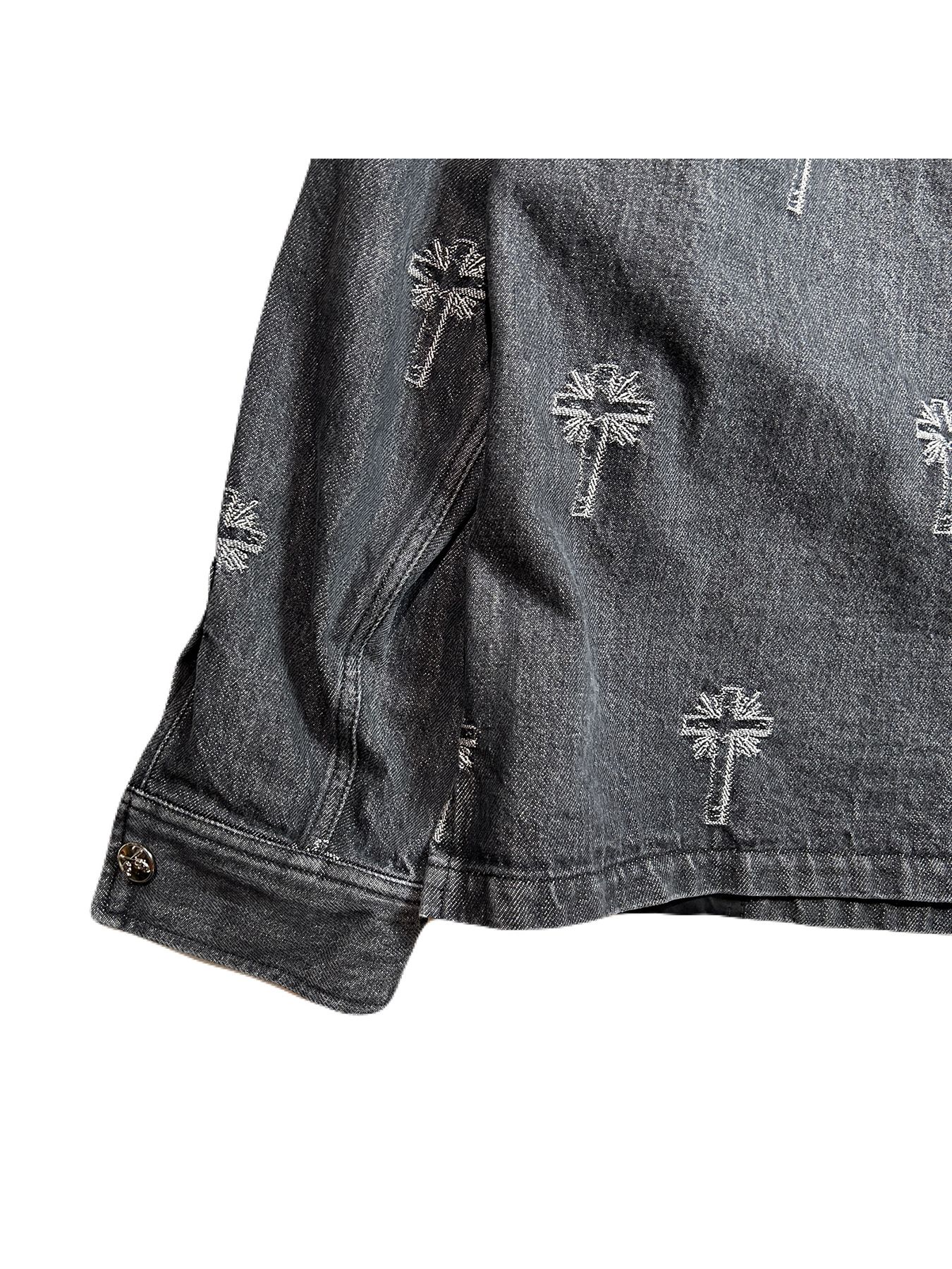 【予約品 8月10日(日) 締切 】CROSS JQ DENIM JKT / クロスジャガード デニムジャケット / ブラック