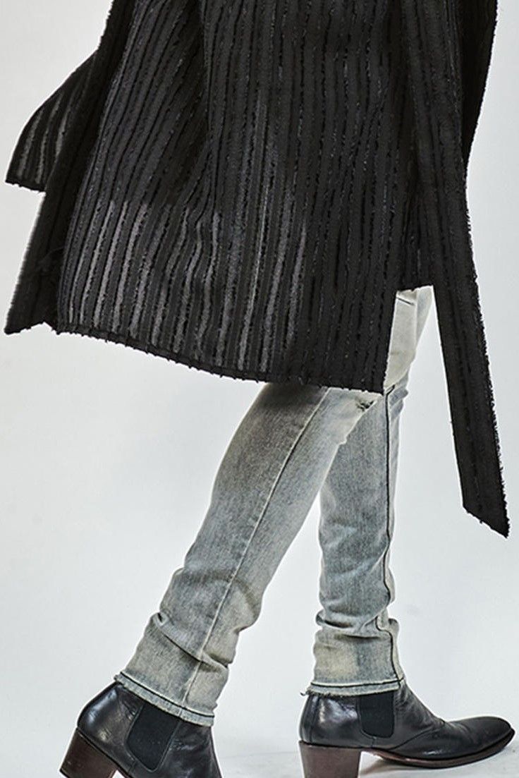 Hybrid Stretch USED Skinny Denim Pants / GRAY 【ys Yuji SUGENO】