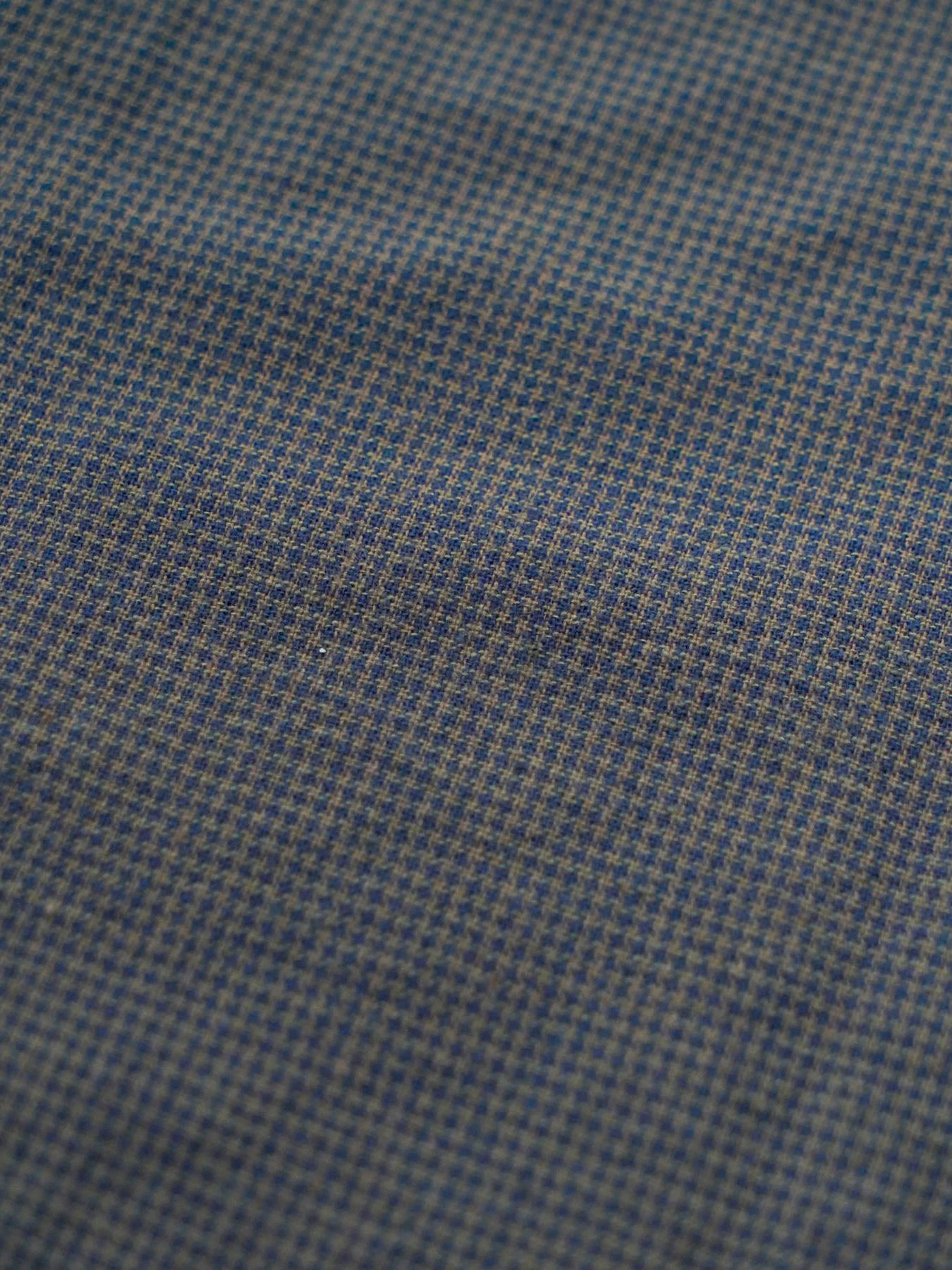 【予約品 5月7日(水)AM10時  締切】Chronos / ワッシャー加工 ロングシャツ / ダークブラウン×ネイビー千鳥
