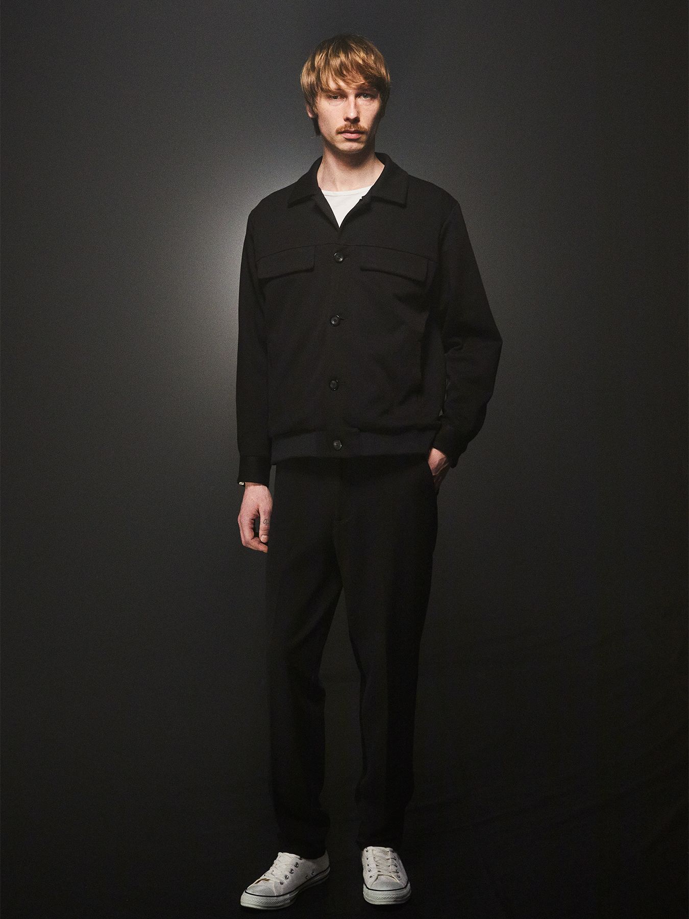 【予約品 4月6日(月) 締切】Technical Double Jersey Ponte Tapered Easy Pants / 高機能ダブルジャージ ポンチ テーパード イージーパンツ / ブラック《∀ ターンエー》