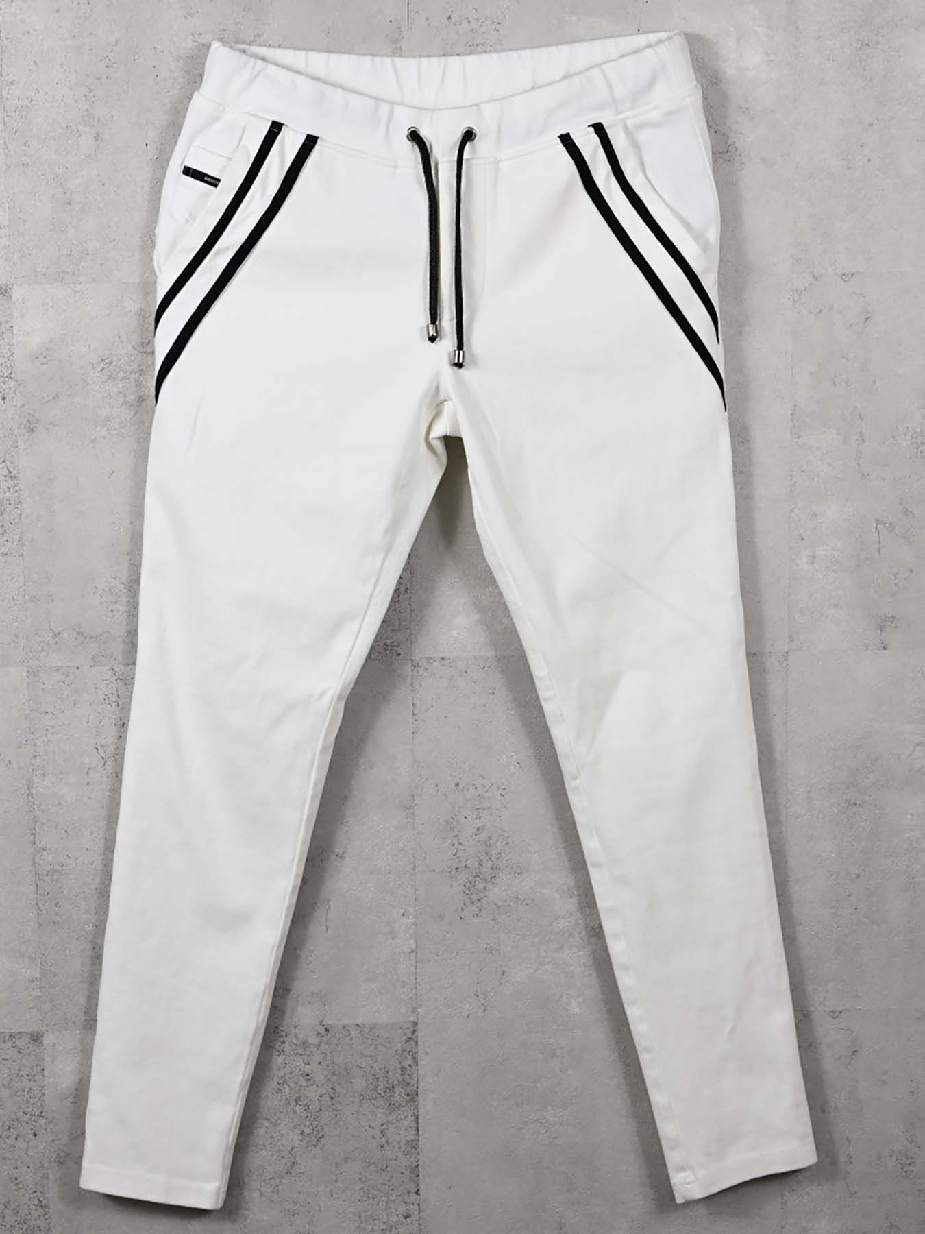 【予約品 11月16日(日) 締切】EX DENIM JERSEY EDGE PT / デニムジャージ エッジラインパンツ / ホワイト