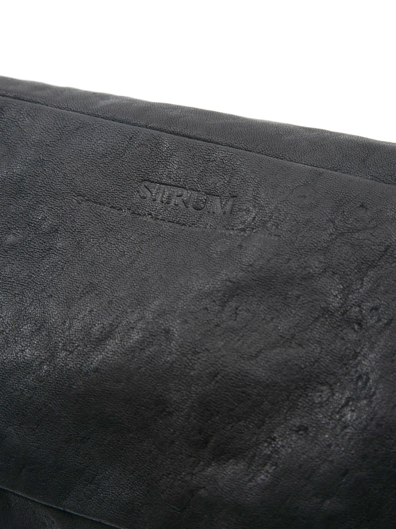 【予約品 10月12日(日) 締切】Pit Vegetable Full Tanned Shrunken Horsehide Body Bag / フルタンニン ピット鞣し シュリンク ホース ハイド ボディー バッグ / HIGH THROTTLE / ブラック×ブラック
