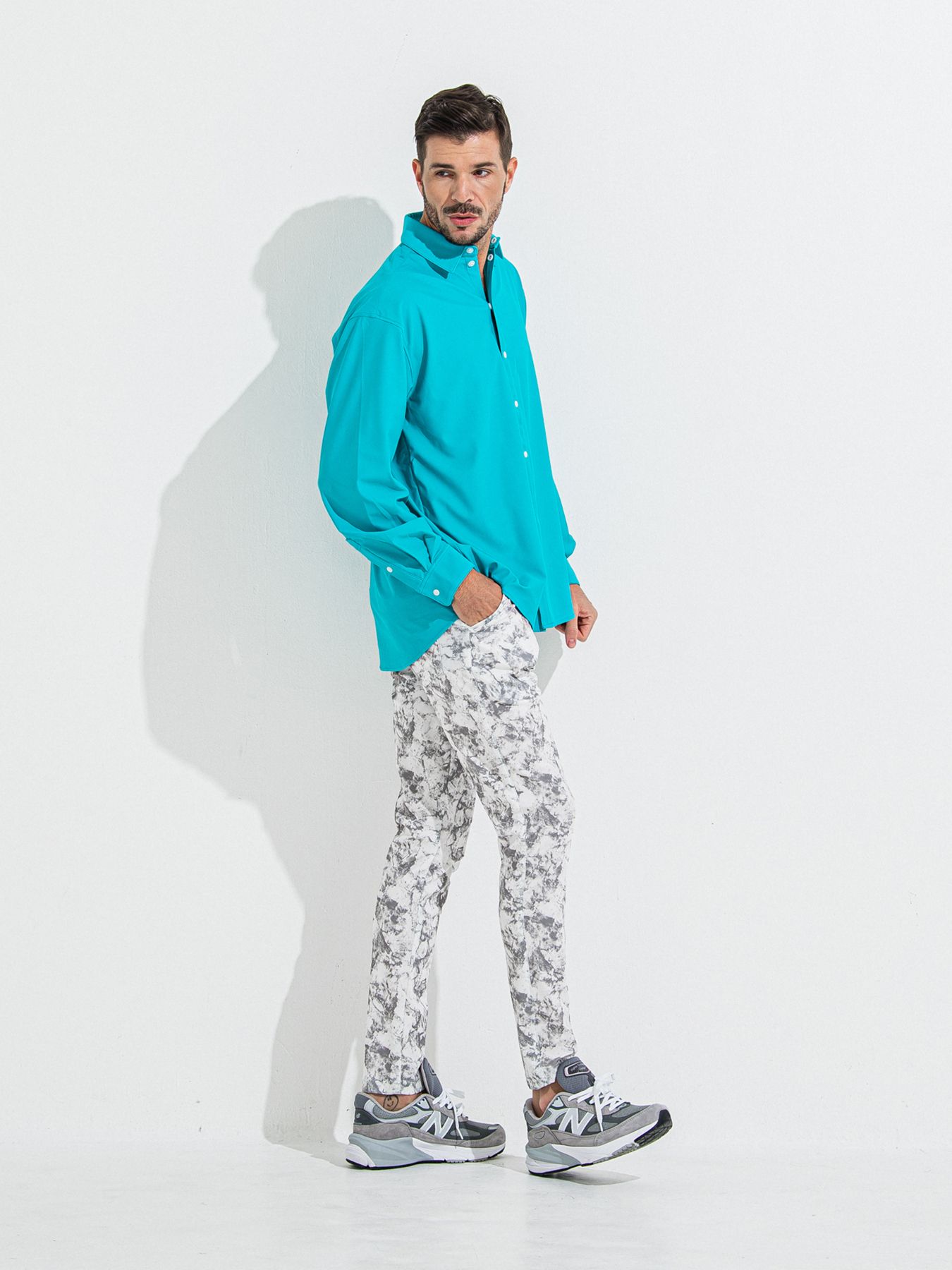 【予約品】RASH JACK SHIRTS / ラッシュガード ジャックシャツ / ターコイズ