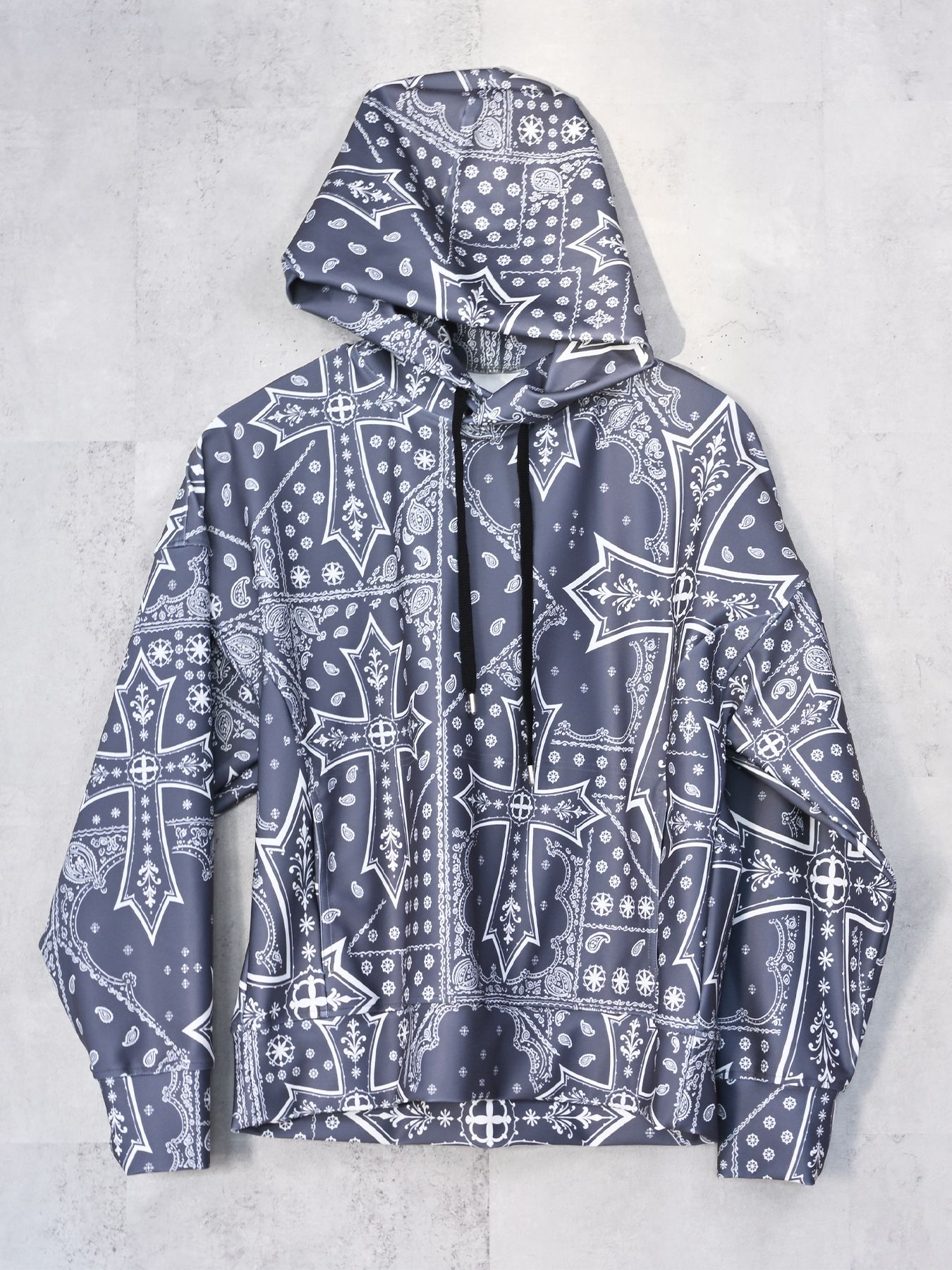 【予約品 9月6日(日) 締切】OVER HOODIE / トリコット オーバーパーカー / クロスグレー