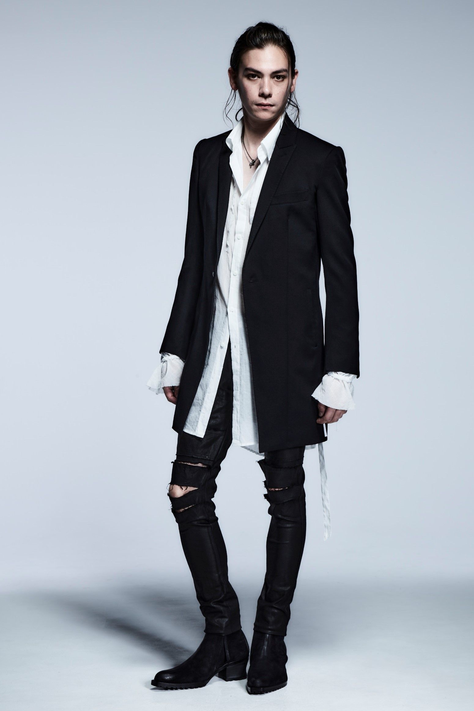 《予約品》 SharringSleeveLongShirts / White 【kiryuyrik】 1月入荷予定
