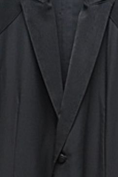 《予約品》 FlarePeackedJacket / 裾フレアピークドロングブラック 【kiryuyrik】 2023年4月以降入荷予定