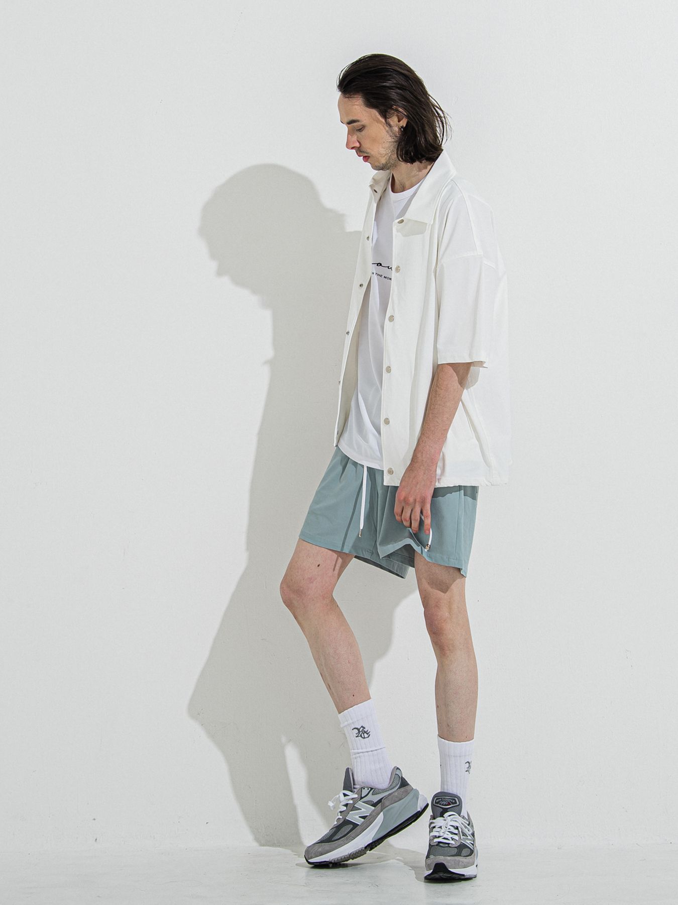 【予約品 】TV NYLON SHORTS / ティーヴィーナイロンショーツ / アクア