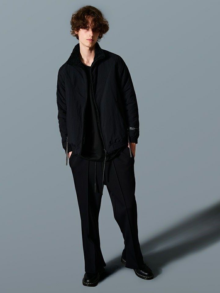 SENTER STITCH FLARE PANTS / フレアパンツ / ブラック