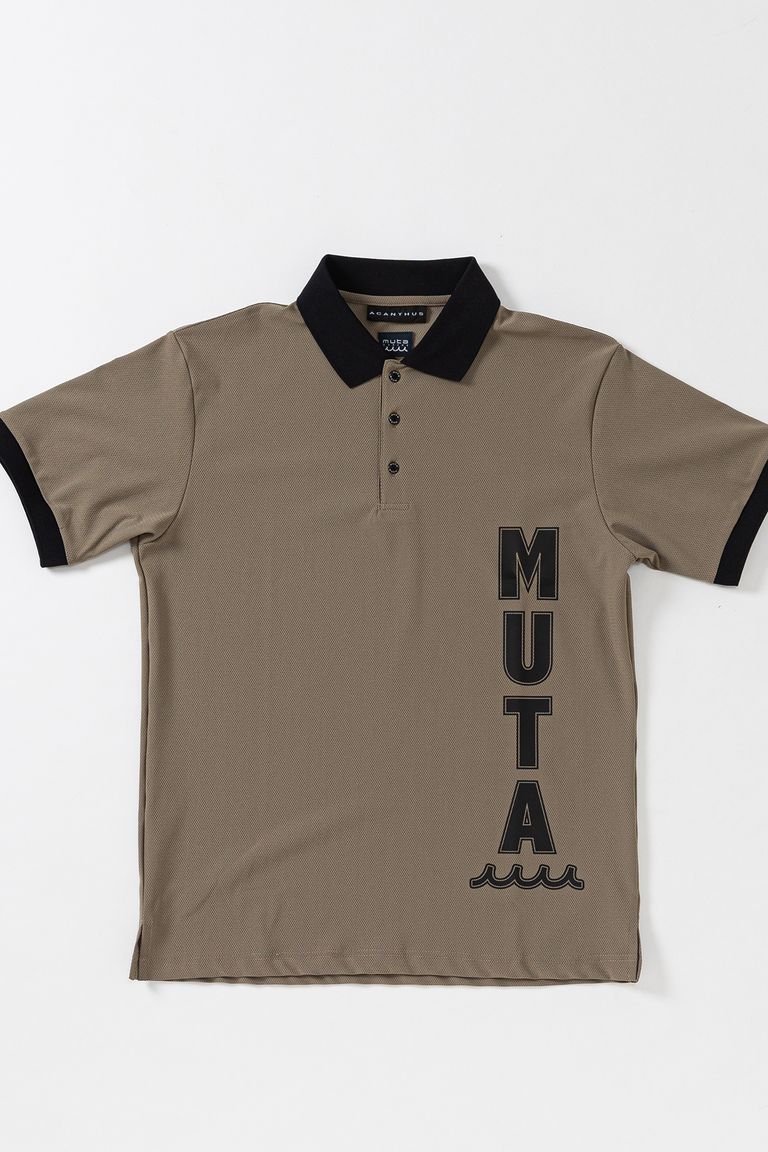 muta - muta Mesh Polo / カーキ 【Acanthus×muta MARIN】 | BRYAN