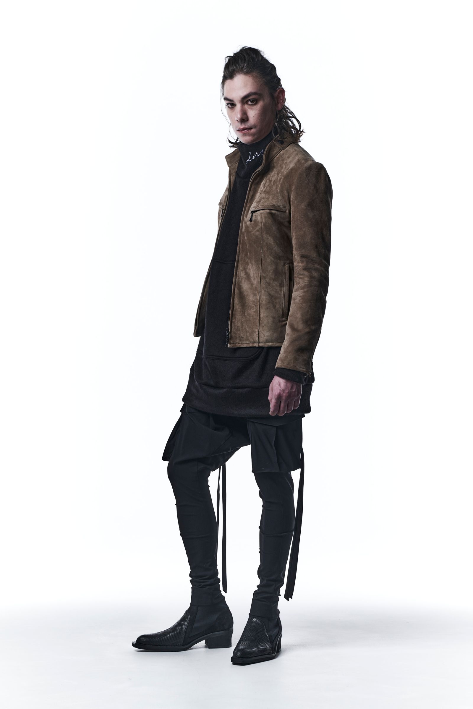 《予約品》 SingleRidersJacket ライダースジャケット GoatSuede / Beige 【kiryuyrik】 10月入荷予定