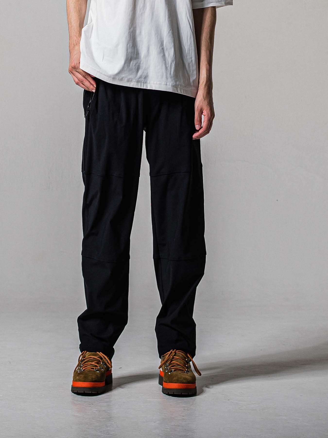 【予約品 11月16日(日) 締切】JONSON LINE WIDE PT / ジョンソン ライン ワイドパンツ / ブラック×ブラック