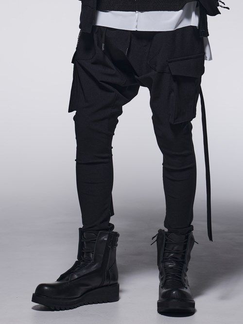 《予約品》 SaruelCargoPants / カーゴパンツ / ブラック 【kiryuyrik】 10月末以降入荷予定