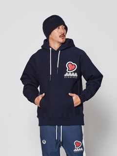 【予約品 】muta sweet muta Hooded Sweatshirts / スウェットパーカー / ネイビー【Acanthus × muta MARINE】