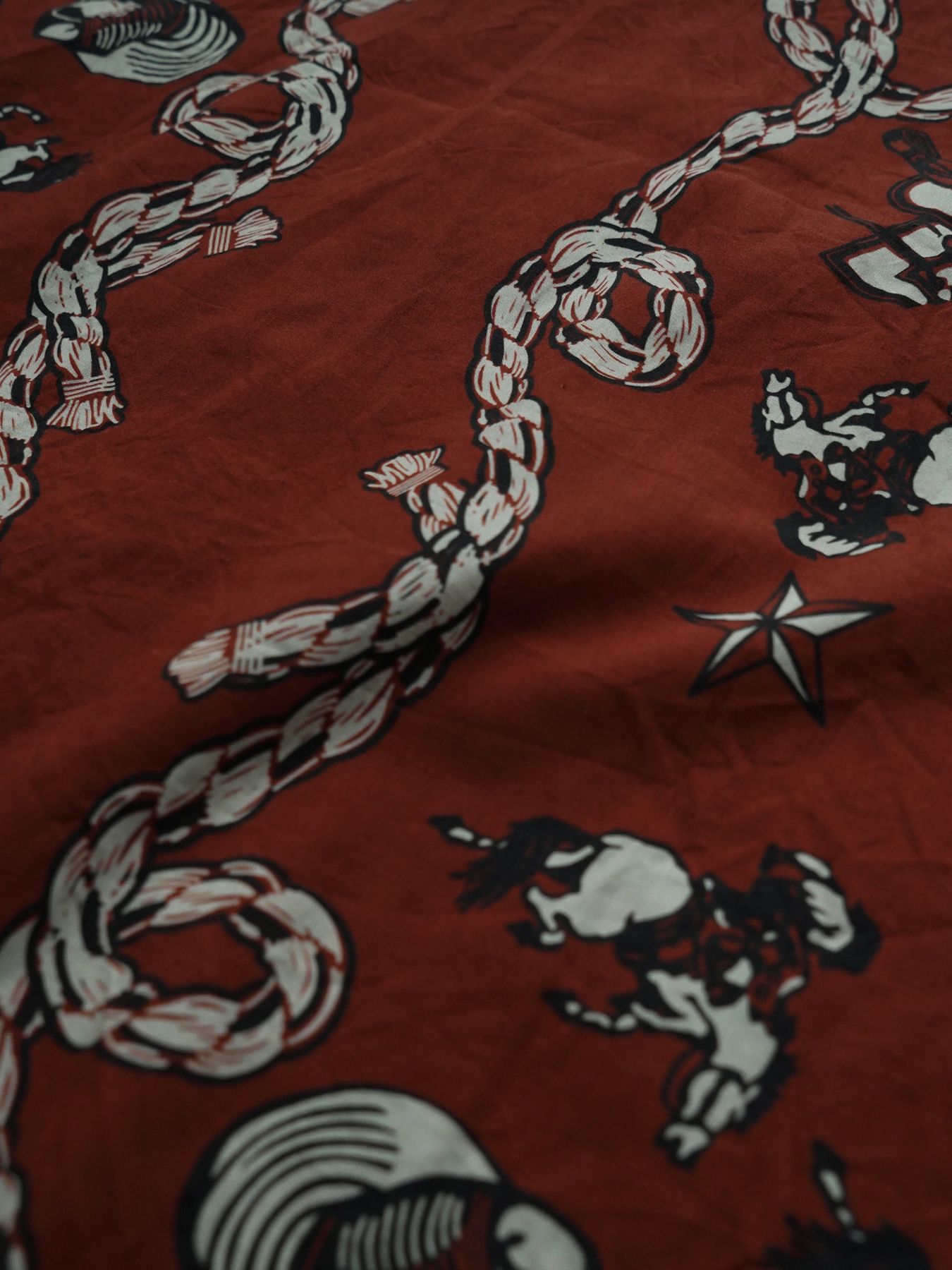 【予約品 11月23日(日) 締切】WESTERNBANDANA SHIRTS / バンダナプリント シャツ / RED
