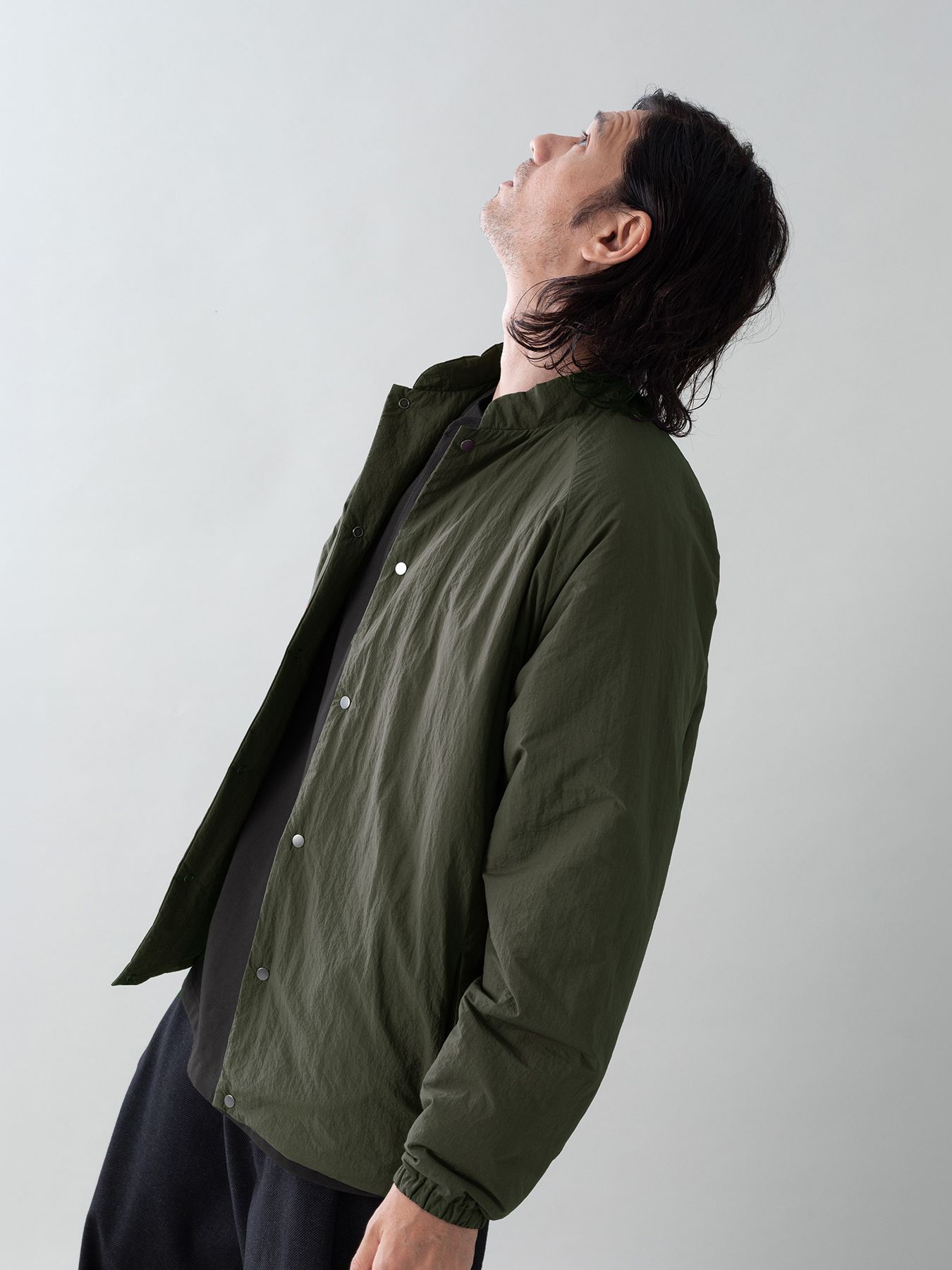 【予約品 5月27日(水) 締切】VEIL-BLOUSON / スタンドブルゾン / オリーブ